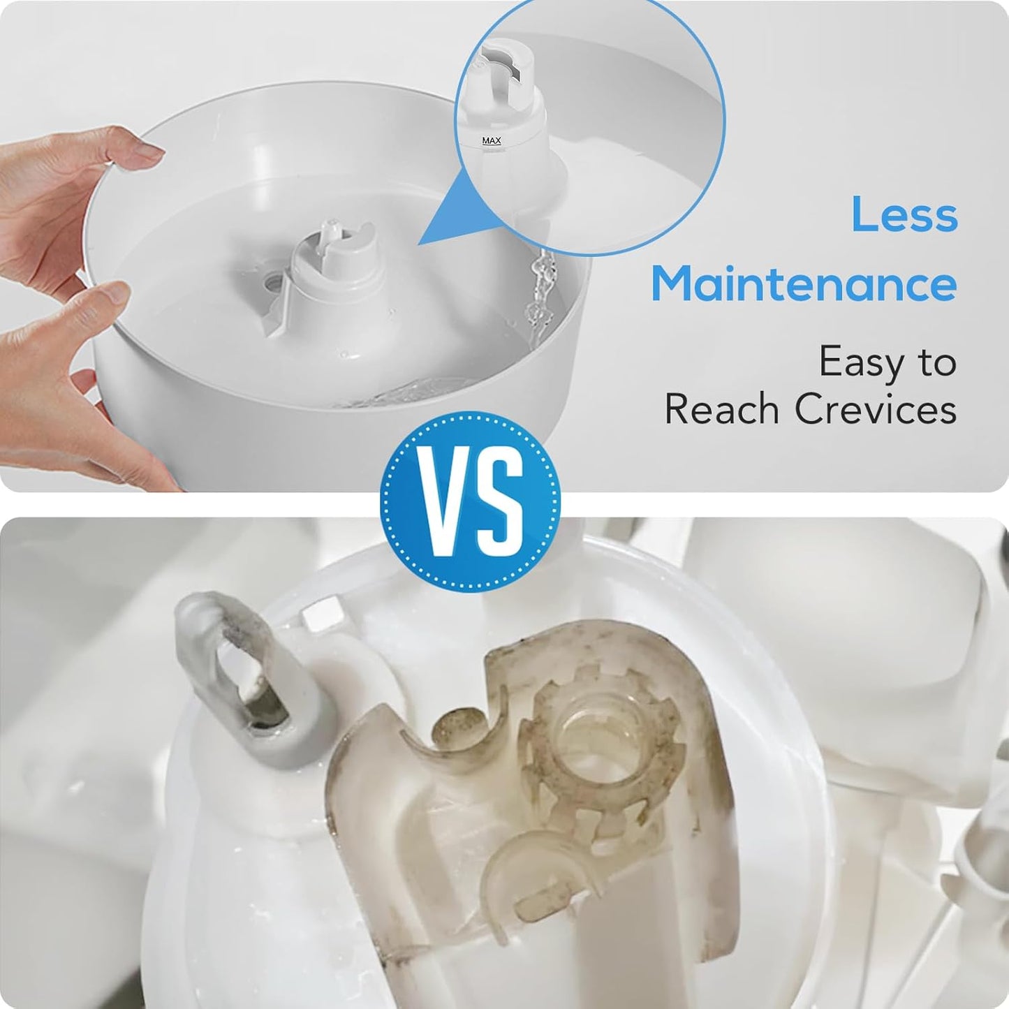 Large Humidifiers Easy to Clean,1.6L, Essential Oil Diffuser, Colorful Light,Ultrasonic Top Fill Cool Mist Humidifiers for Bedroom Baby Plants,Ultra Quiet,Last up to 20 Hrs,